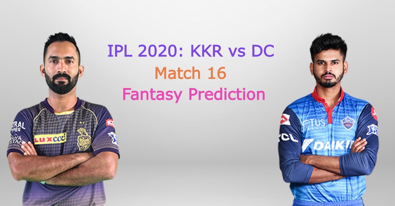 IPL 2020, Match 16: Kolkata Knight Riders vs Delhi Capitals – Fantasy Cricket Tips, Playing XI & Pitch Report