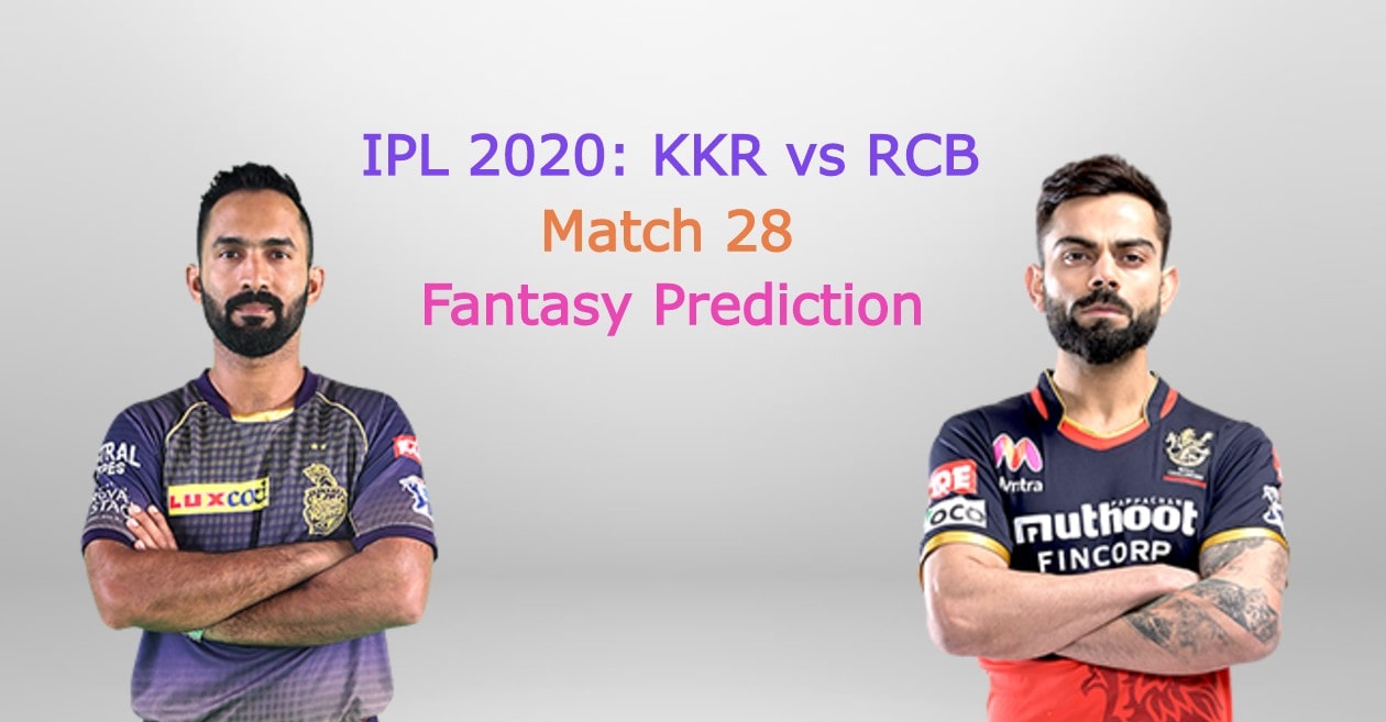 IPL 2020, Match 28: Kolkata Knight Riders vs Royal Challengers Bangalore – Fantasy Cricket Tips & Playing XI