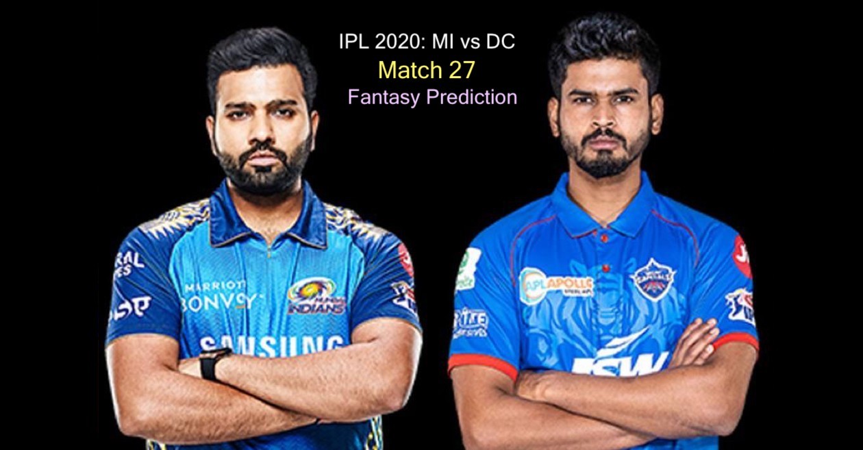 IPL 2020, Match 27: Mumbai Indians vs Delhi Capitals – Fantasy Cricket Tips, Playing XI & Pitch Report