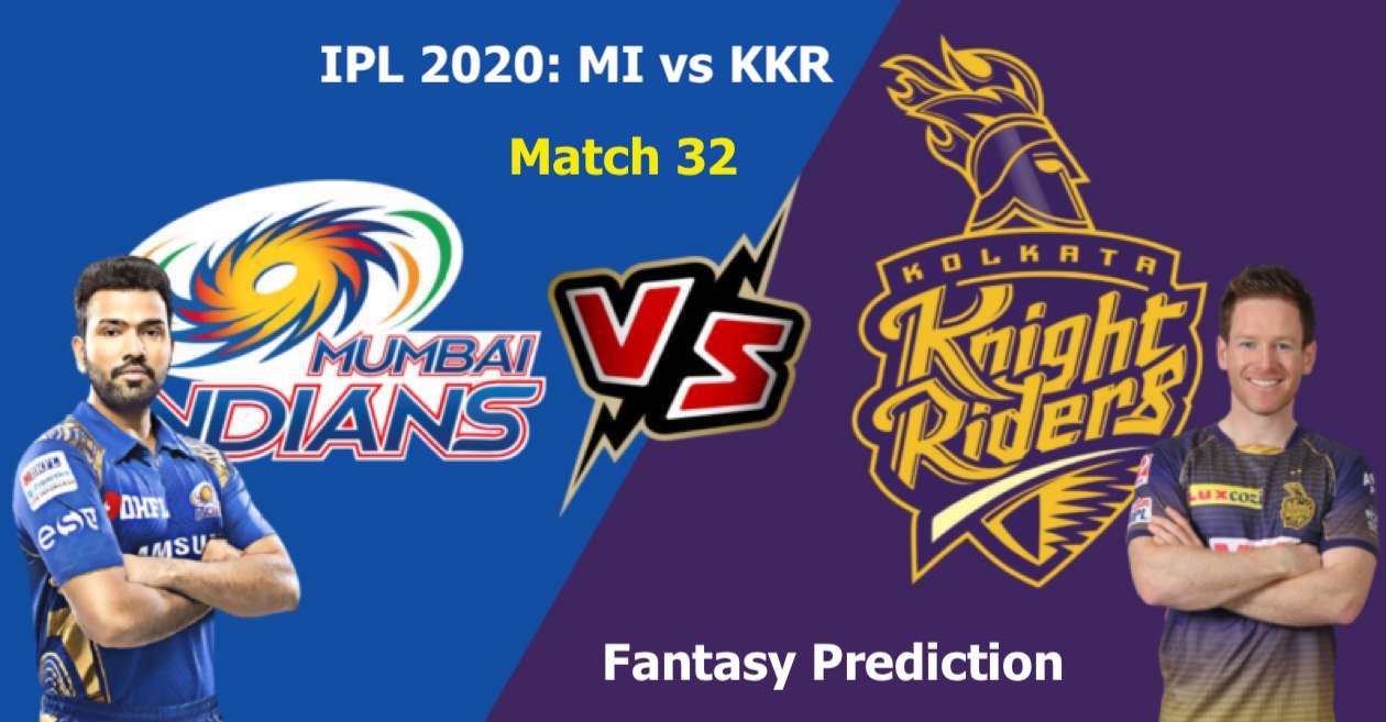 IPL 2020, Match 32, Mumbai Indians vs Kolkata Knight Riders – Fantasy Cricket Tips, Playing XI & Pitch Report