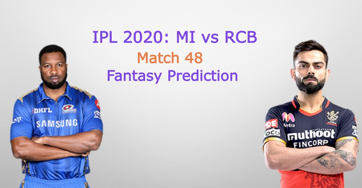 IPL 2020, Match 48: Mumbai Indians vs Royal Challengers Bangalore – Fantasy Cricket Tips & Pitch Report