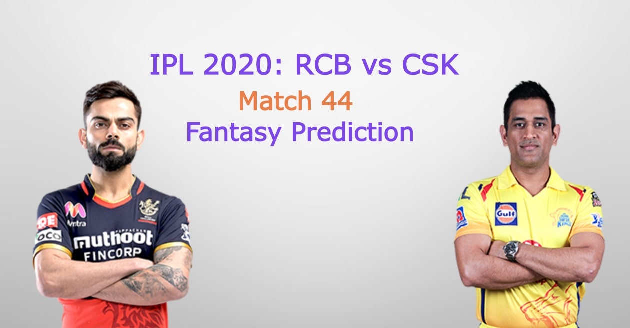 IPL 2020, Match 44: Royal Challengers Bangalore v Chennai Super Kings – Fantasy Cricket Tips & Pitch Report