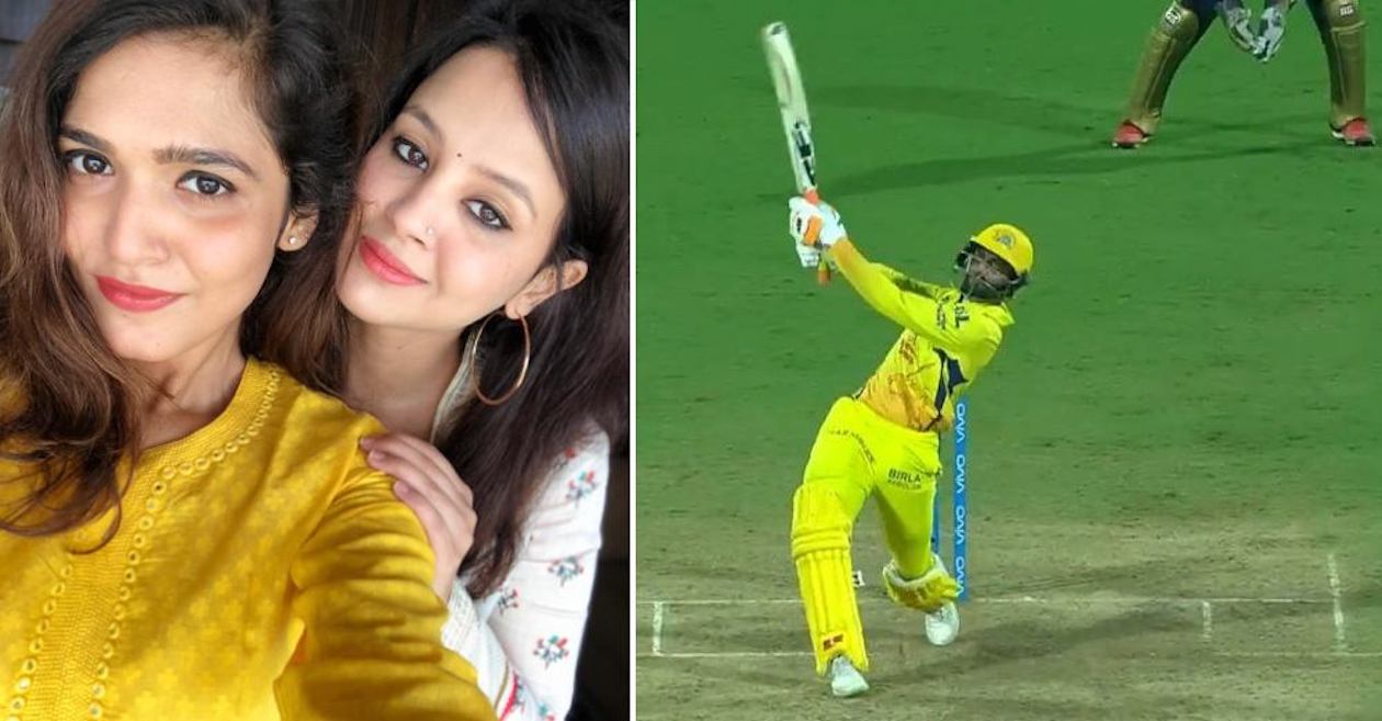 IPL 2020: ‘Baap re Baap’ – Sakshi Dhoni reacts after Ravindra Jadeja’s sixes hand CSK win over KKR