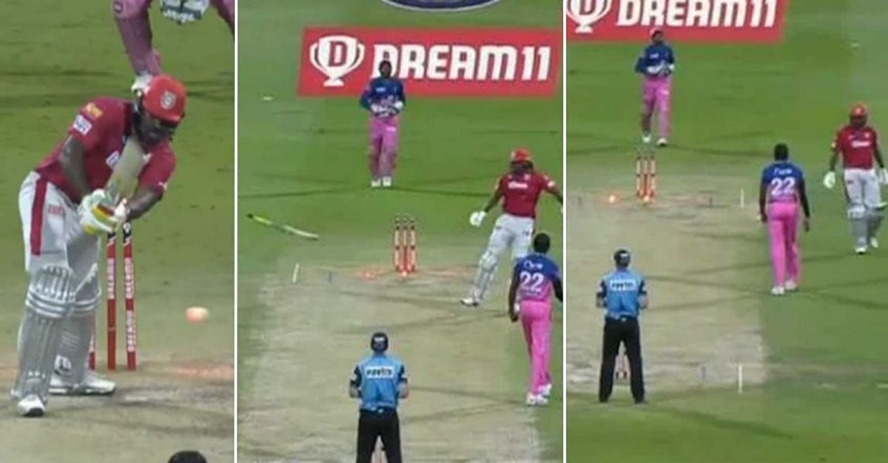 IPL 2020: KXIP’s Chris Gayle cops fine for flinging his bat in frustration after getting out on 99