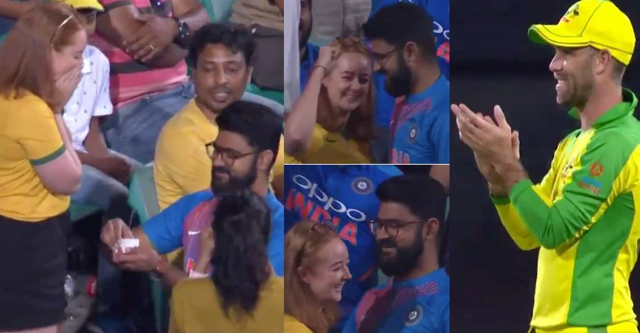 AUS vs IND: WATCH: An Indian fan proposes his Australian girlfriend at the SCG