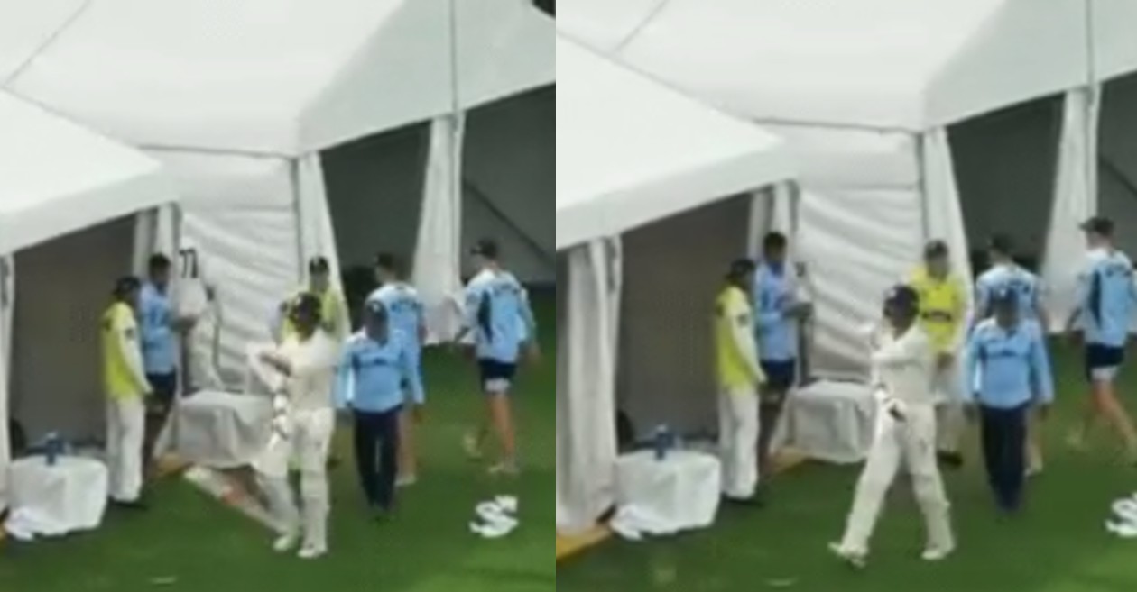 WATCH: Mitchell Starc throws his bat in anger after NSW skipper declare innings while he was batting on 86