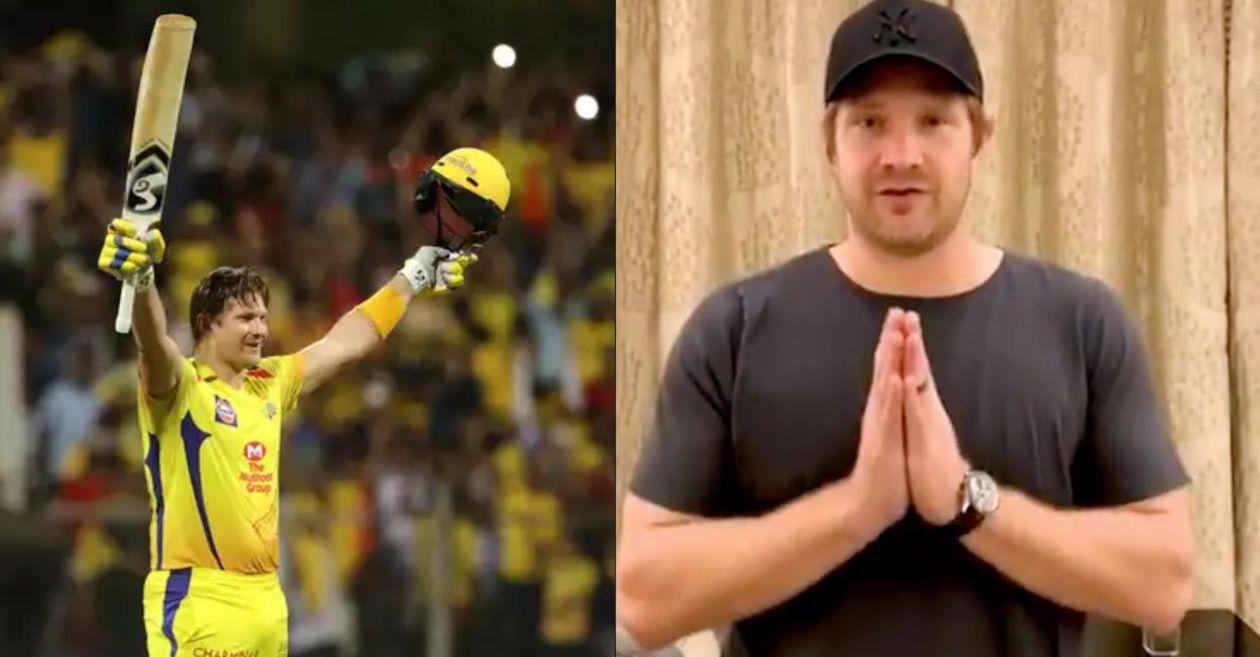 IPL 2020: WATCH – ‘Emotional’ Shane Watson bids farewell to CSK fans