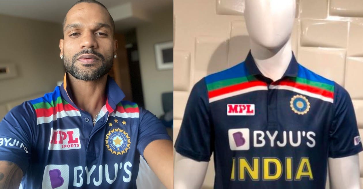 Shikhar Dhawan unveils new retro-look jersey of Team India