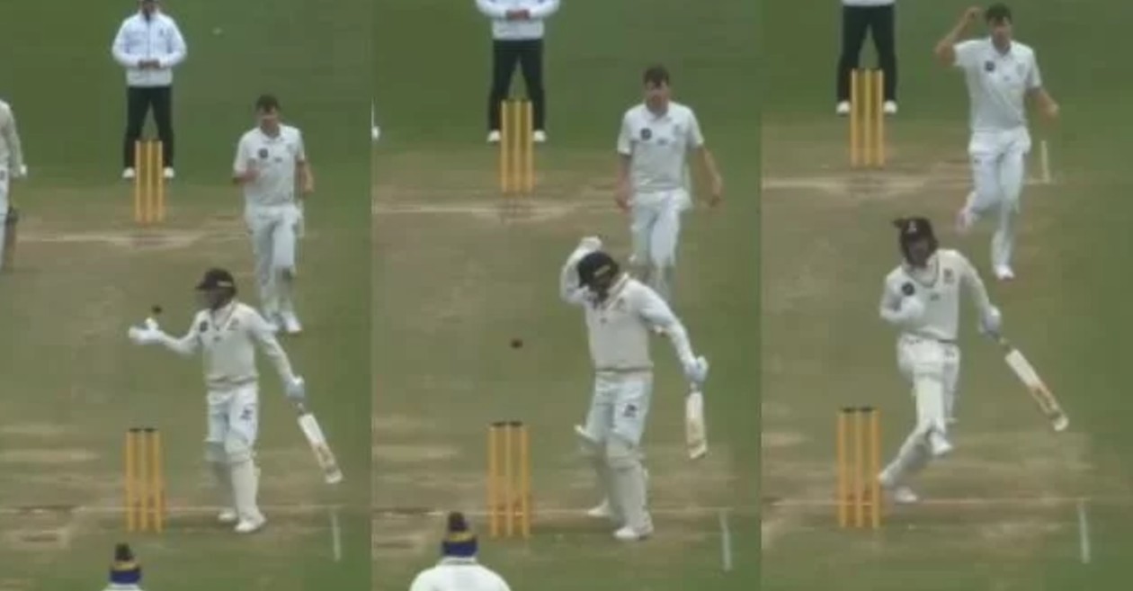 WATCH: Kiwi Test opener Tom Blundell given out ‘obstructing the field’ during a Plunket Shield match