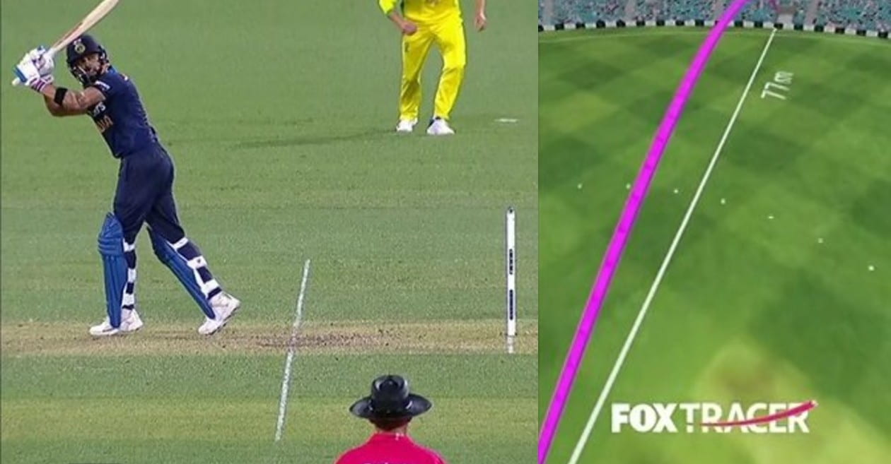 AUS vs IND – WATCH: Virat Kohli smacks a dazzling six off Pat Cummins in Sydney ODI