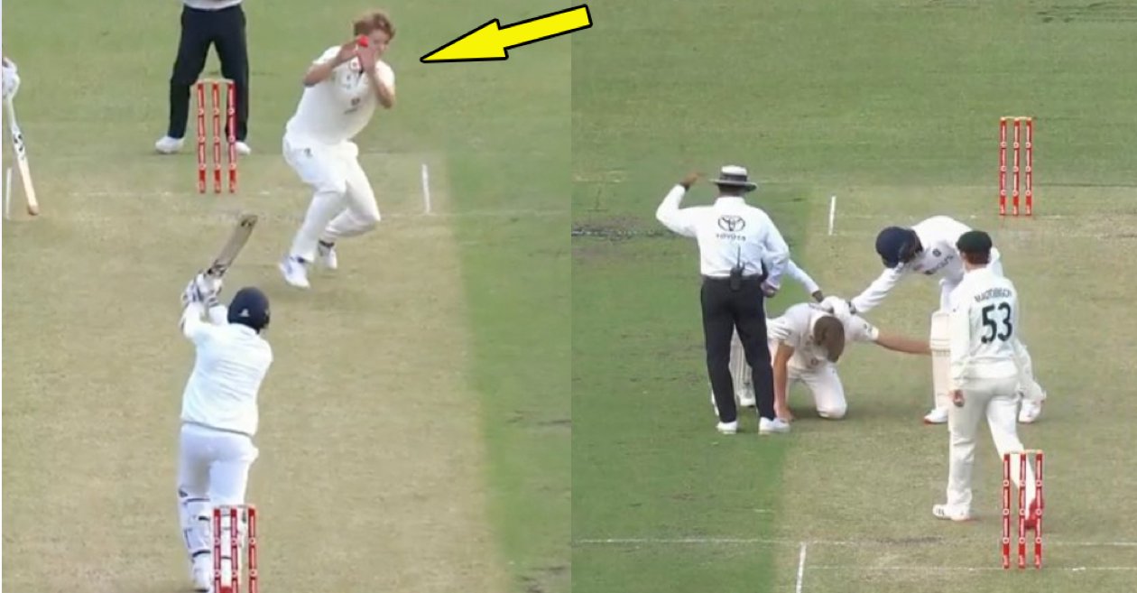 WATCH: Jasprit Bumrah’s powerful straight drive hits Cameron Green on the head; Mohammed Siraj rushes for help