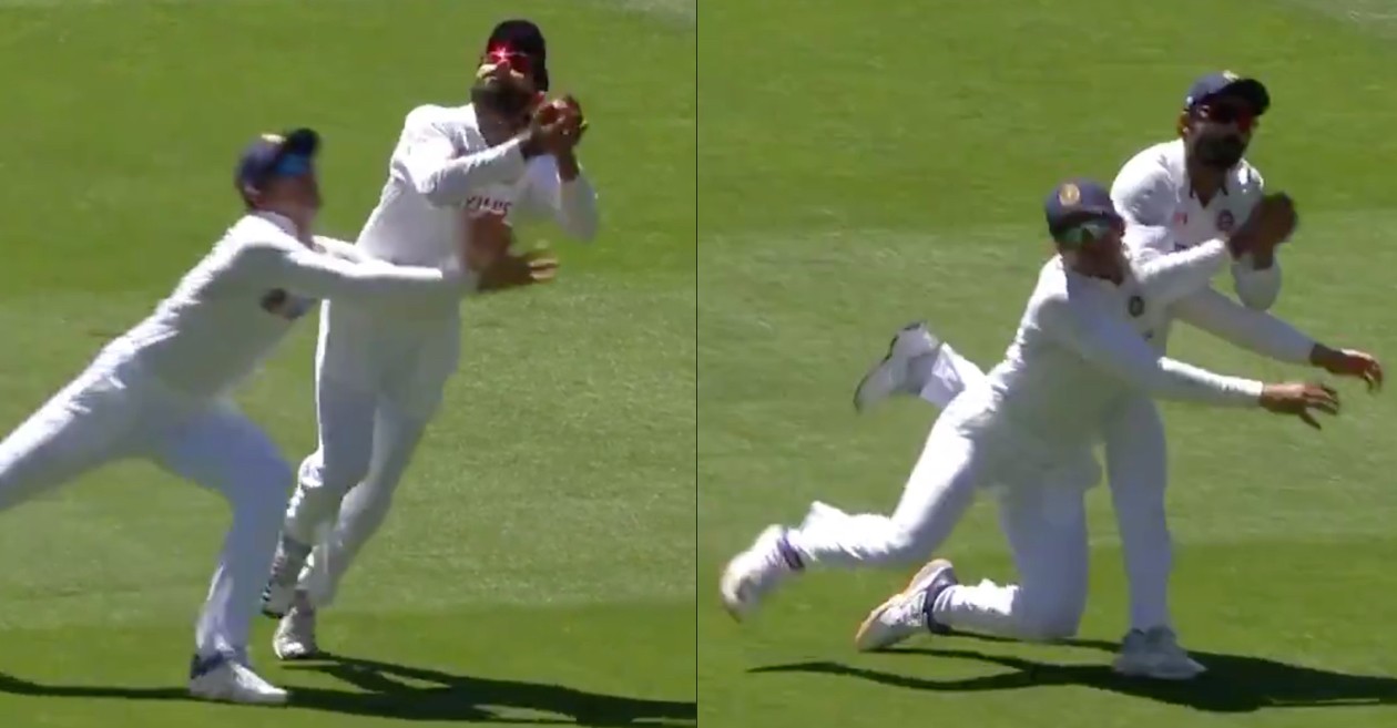 AUS v IND: WATCH – Ravindra Jadeja collides with Shubman Gill while completing a catch to dismiss Matthew Wade