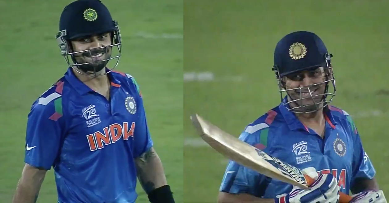 ICC shares the video of MS Dhonis sweet gesture for Virat Kohli during the 2014 T20 World Cup Cricket Times