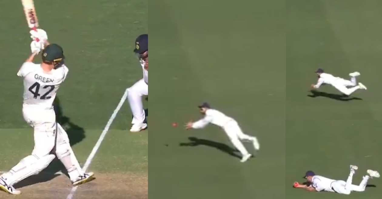 AUS vs IND, 1st Test: WATCH – Virat Kohli takes a screamer to send back Cameron Green