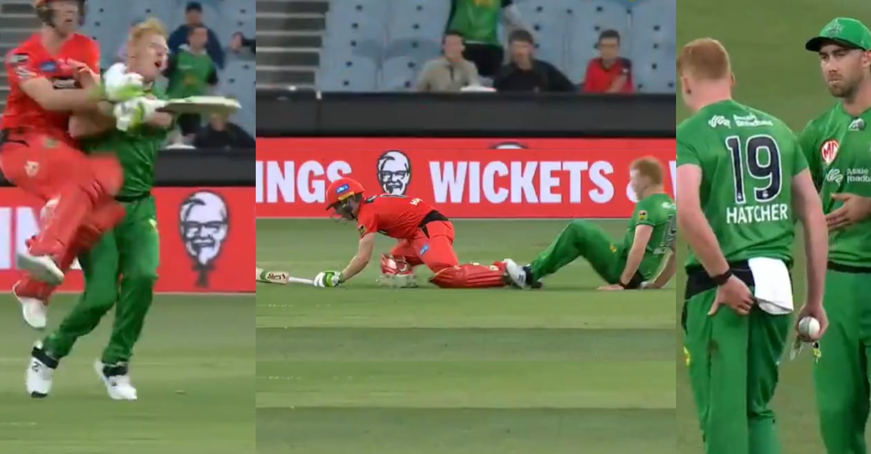 BBL 10: WATCH – Sam Harper collides with Liam Hatcher; Glenn Maxwell trolls both the players