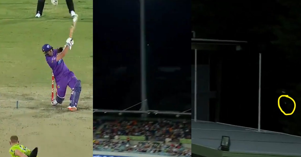 BBL 10 – WATCH: Ben McDermott smashes the ball out of Manuka Oval for a gigantic six