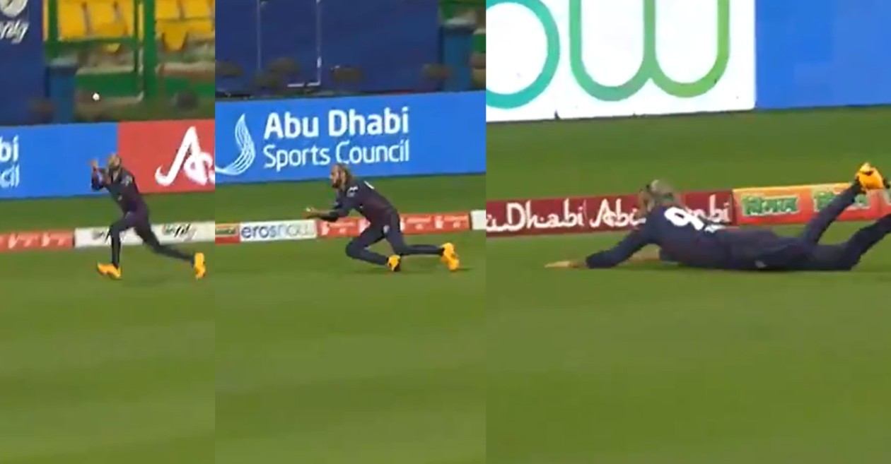 WATCH: 41-year-old Imran Tahir takes a sensational running catch in T10 League