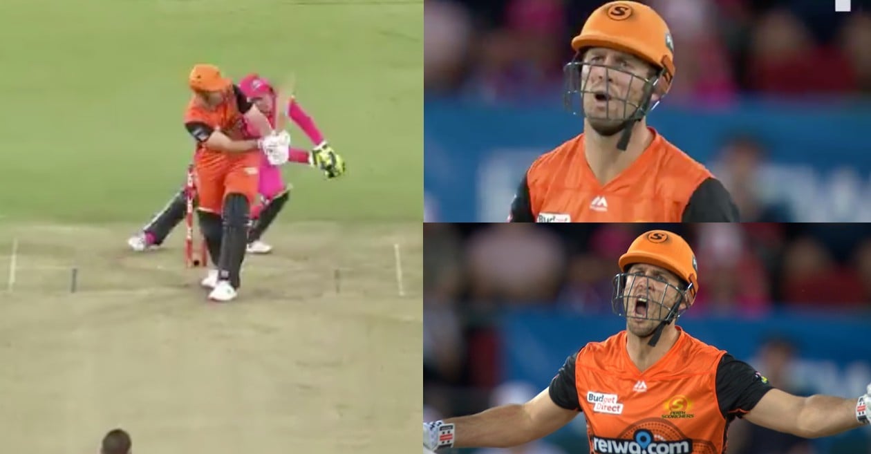 WATCH: Mitchell Marsh swears at umpire after howler in BBL 10 Qualifier