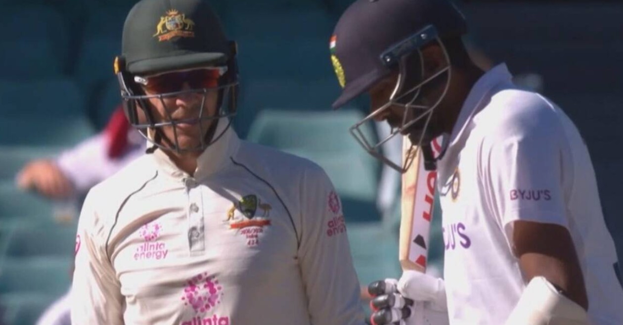 Tim Paine, Ravichandran Ashwin indulge in banter