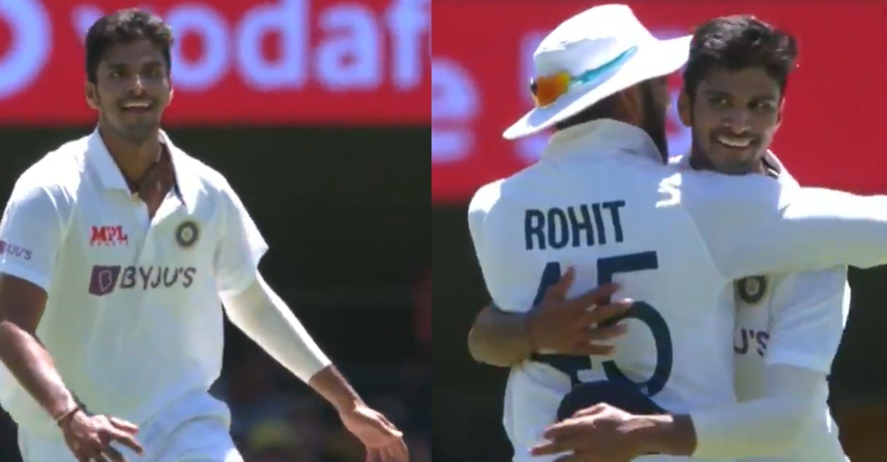 AUS vs IND – WATCH: Washington Sundar hunts Steve Smith to bag his maiden wicket in Test cricket