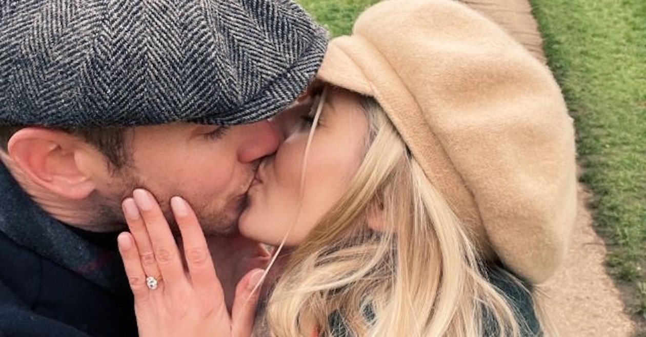 Sealed with a kiss: Stuart Broad gets engaged to his girlfriend Mollie King