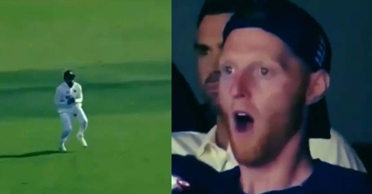 Ben Stokes reaction on Rohit Sharma drop catch