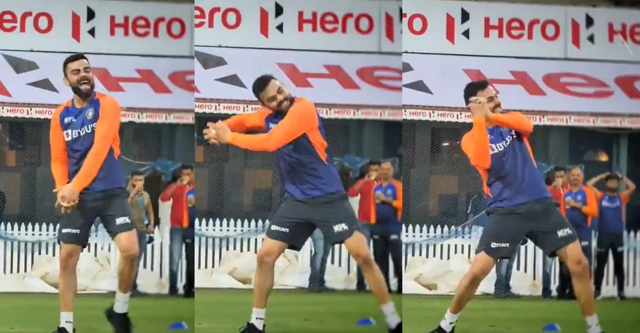 Virat Kohli plays Helicopter Shot