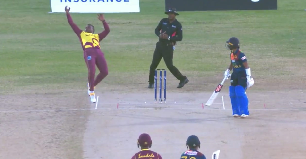 WI vs SL – WATCH: Fabian Allen takes a one-handed stunner to dismiss Danushka Gunathilaka