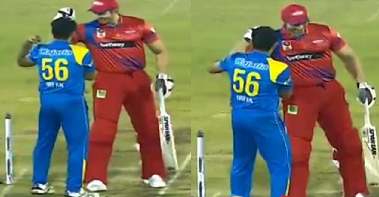 Irfan Pathan hilariously compares his biceps with Chris Tremlett in Road Safety World Series