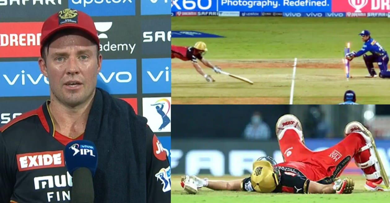 “Felt like I was running backwards”: AB de Villiers throws light on his run-out in IPL 2021 opener