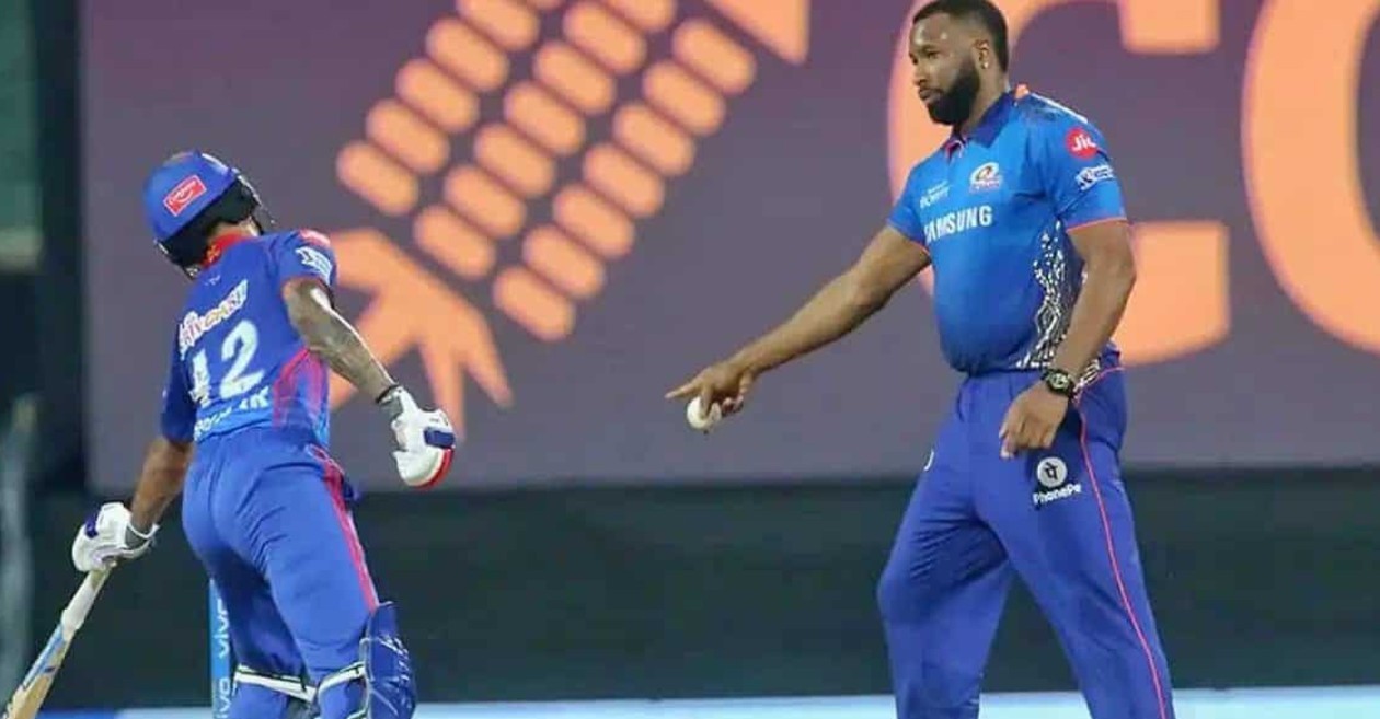 IPL 2021: WATCH – Kieron Pollard gives Shikhar Dhawan ‘Mankading’ warning during DC vs MI clash