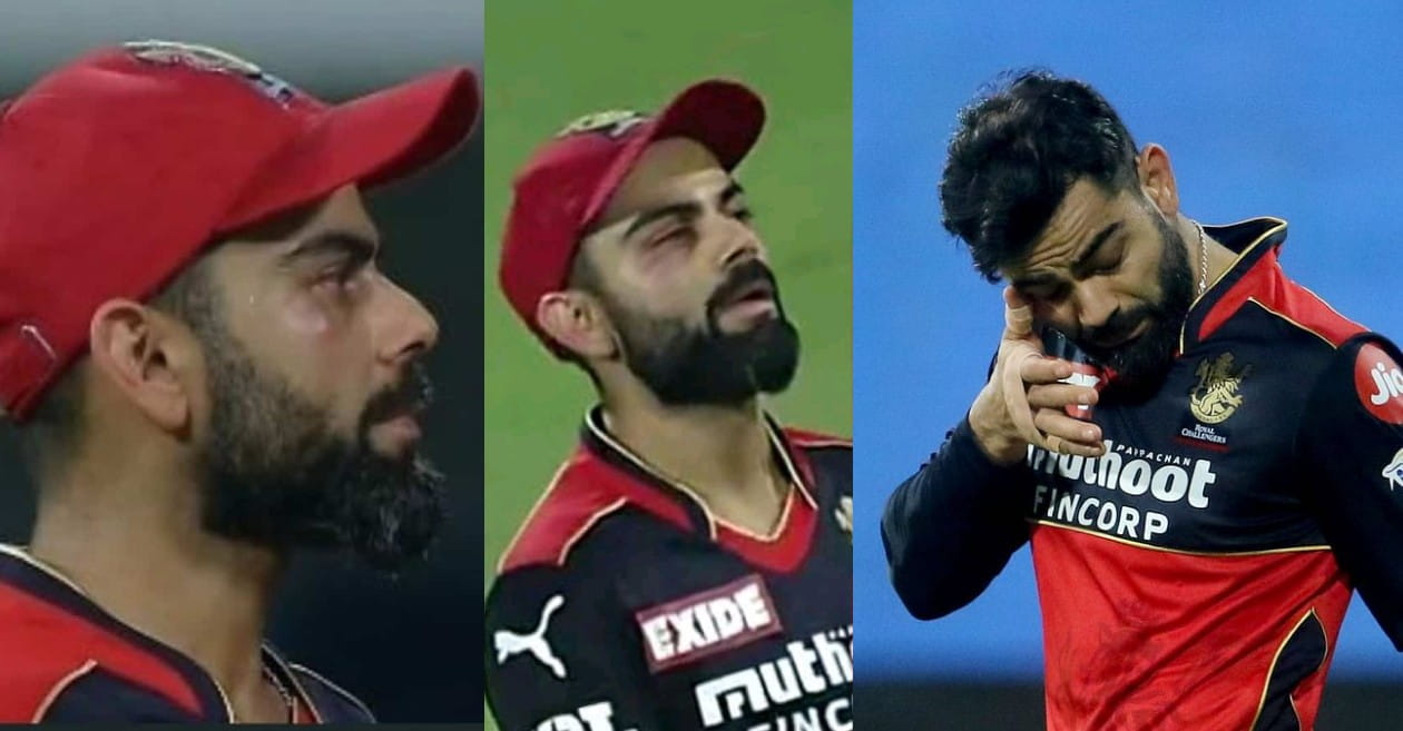 IPL 2021: WATCH – Virat Kohli gets hit under his eye while fielding during MI vs RCB clash