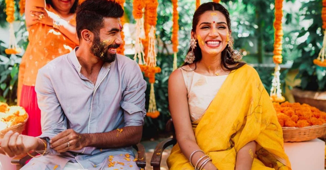 Bumrah and Sanjana