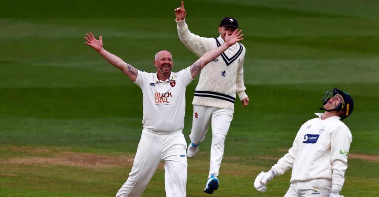 WATCH: 45-year-old Darren Stevens dismisses Marnus Labuschagne after hitting a 149-ball 190