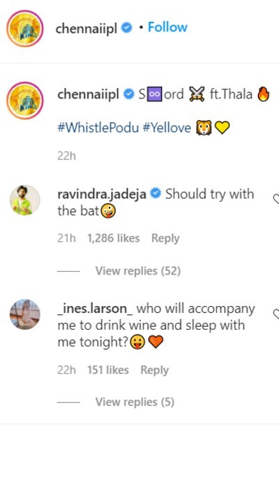 Ravindra Jadeja's response