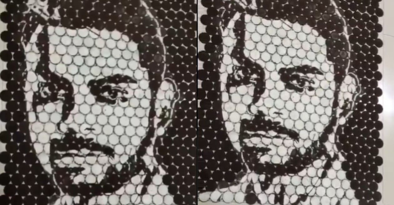 WATCH: A die-hard Virat Kohli fan makes his portrait with Oreo biscuits