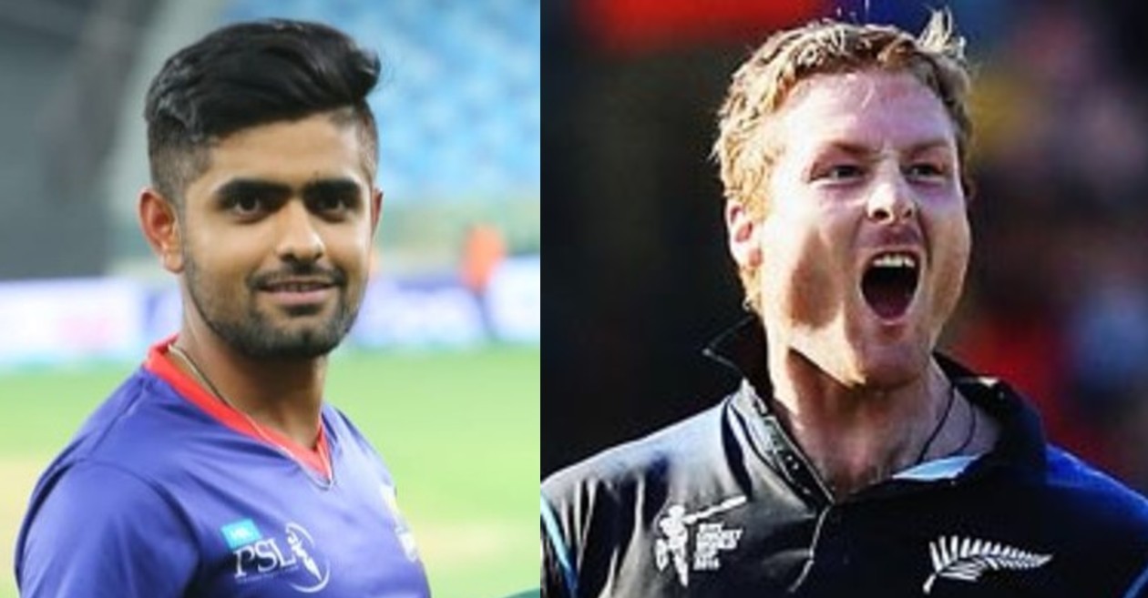 Babar Azam and Martin Guptill