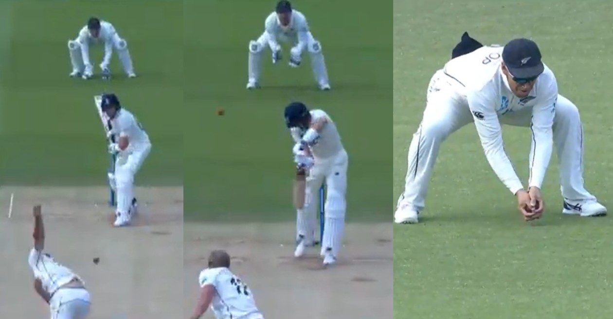 Kyle Jamieson removes Joe Root with a beauty on first ball of Day 4