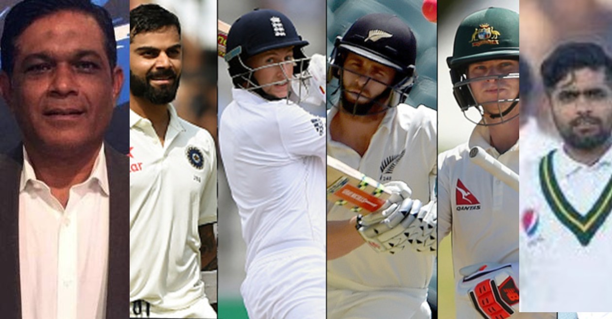 Rashid Latif, Virat Kohli, Joe Root, Kane Williamson, Steve Smith and Babar Azam