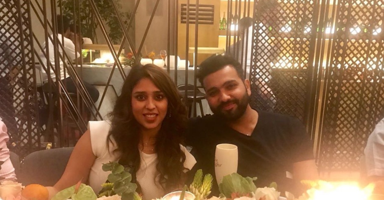 Ritika Sajdeh and Rohit Sharma