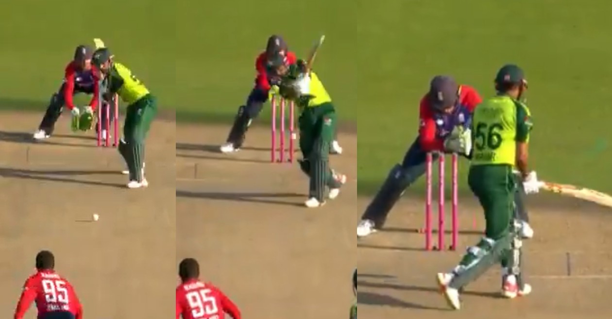 Adil Rashid bamboozles Babar Azam in 3rd T20I