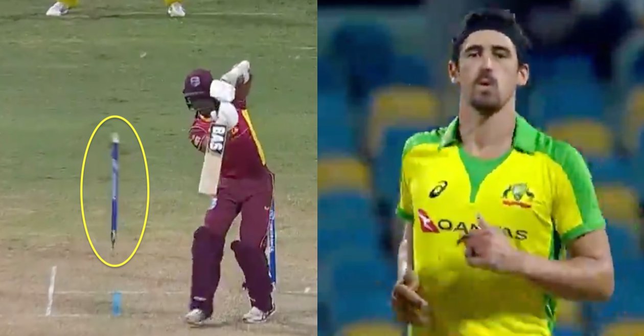 WATCH: Mitchell Starc sends Jason Mohammed’s off-stump for a walk during WI vs AUS 1st ODI