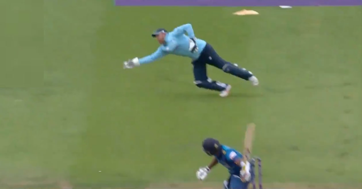 WATCH: Jonny Bairstow grabs a sensational catch to dismiss Chamika Karunaratne