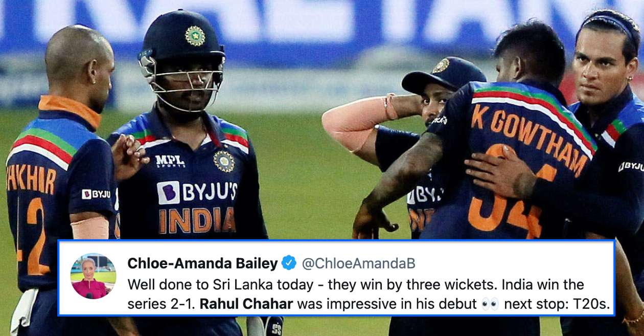 Rahul Chahar shines on ODI debut