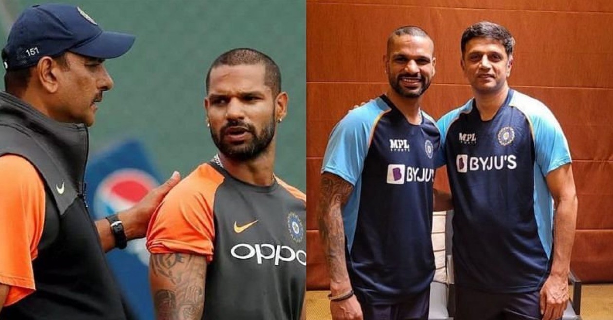 Shikhar Dhawan points out similarities and differences between coaching styles of Rahul Dravid and Ravi Shastri