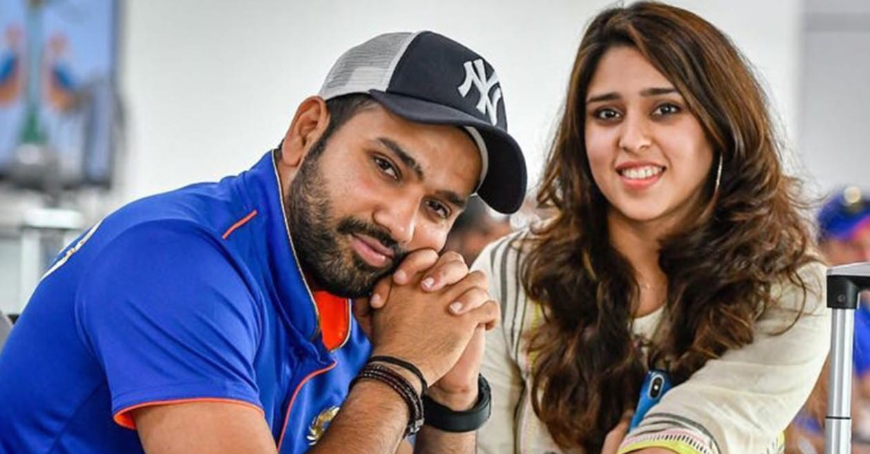 Ritika Sajdeh pokes fun at husband Rohit Sharma for not smiling in a selfie