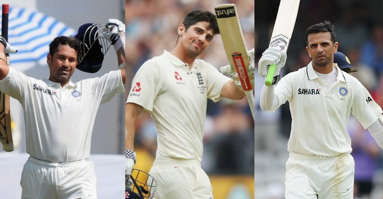 Sachin Tendulkar, Alastair Cook, Rahul Dravid