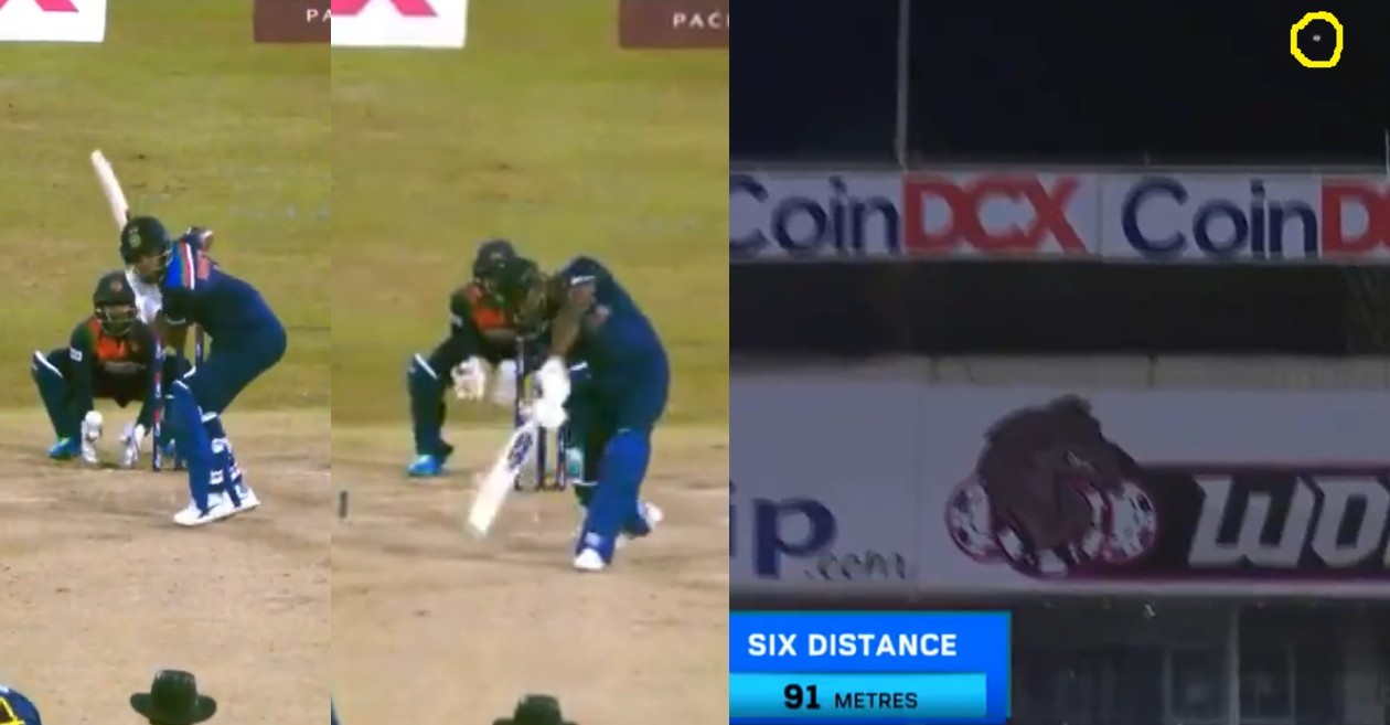 WATCH: Sanju Samson hits a massive six against Sri Lanka in 1st T20I