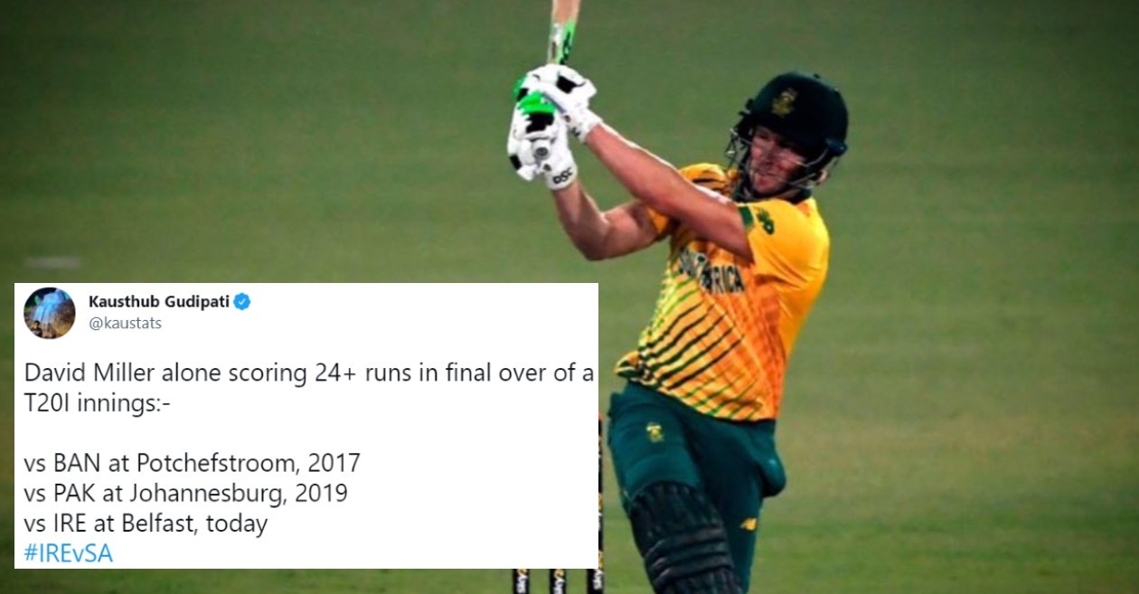 South Africa beat Ireland in 2nd T20I