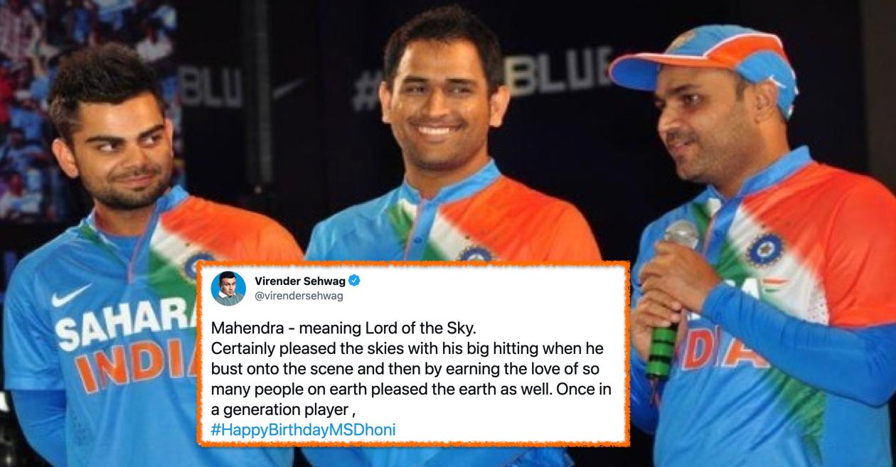 From Virender Sehwag to Virat Kohli: Cricket fraternity wishes ‘Captain Cool’ MS Dhoni on his 40th birthday